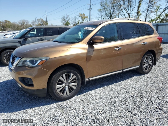 2017 Nissan Pathfinder SV with VIN 5N1DR2MN6HC609124, listed as a Copart auction lot 47465715 with 169,615 mi miles and Clean Title. Bid and sale history available at carsss.com. Image 1.