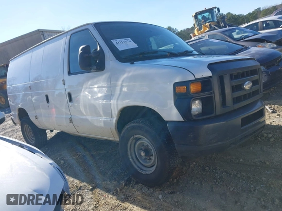 2014 Ford Econoline Cargo Commercial with VIN 1FTSE3ELXEDA59653, listed as a IAAI auction lot 41117376 with 288,008 mi miles. Bid and sale history available at carsss.com. Image 1.