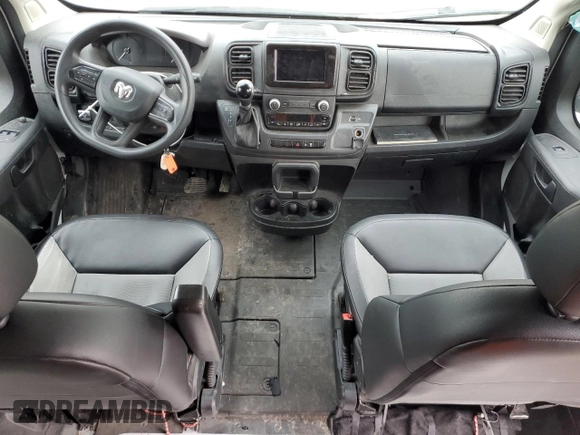 2023 Ram ProMaster Cargo with VIN 3C6LRVDG9PE535246, listed as a Copart auction lot 45709465 with 86,093 mi miles and Salvage Title. Bid and sale history available at DreamBid. Image 8.