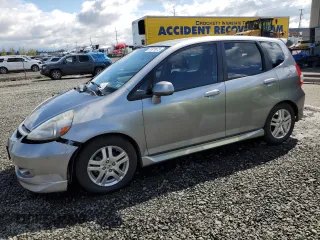 2008 Honda Fit Sport with VIN JHMGD37658S025358, listed as a Copart auction lot 51321675 with 225,596 mi miles and Salvage Title. Bid and sale history available at carsss.com. Image 1.