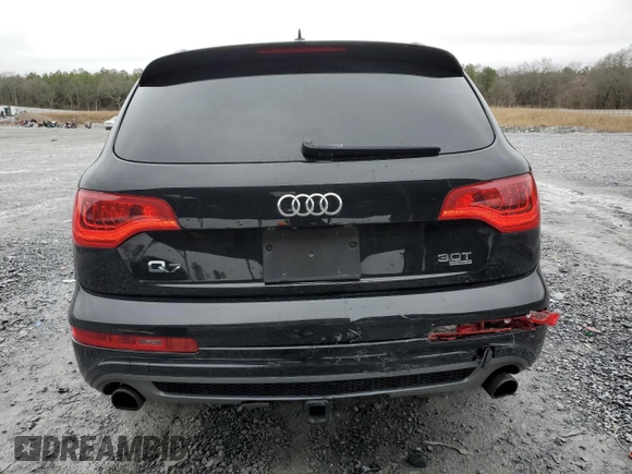 2015 Audi Q7 3.0T S line Prestige with VIN WA1DGAFE1FD018945, listed as a Copart auction lot 45024055 with 160,975 mi miles and Salvage Title. Bid and sale history available at carsss.com. Image 6.