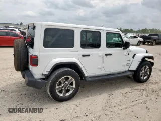 2019 Jeep Wrangler Unlimited Sahara with VIN 1C4HJXEG8KW574005, listed as a Copart auction lot 57794945 with Not provided miles and Salvage title. Bid and sale history available at DreamBid. Image 3.