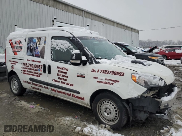 2015 Ram ProMaster City Cargo Tradesman with VIN ZFBERFAT5F6A63517, listed as a Copart auction lot 43895155 with 238,462 mi miles and Salvage Title. Bid and sale history available at carsss.com. Image 4.