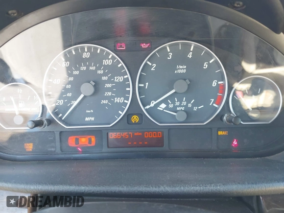 2001 BMW 3 Series 330Ci with VIN WBABS53451EV85982, listed as a IAAI auction lot 41658343 with 66,547 mi miles and . Bid and sale history available at carsss.com. Image 7.