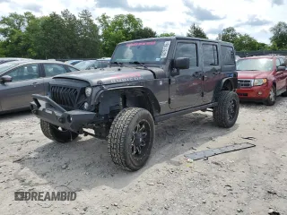 2017 Jeep Wrangler Unlimited Rubicon Recon z VIN 1C4HJWFG3HL510439, wystawiony jako Copart lot #60791165 z przebiegiem 125 955 mil mil oraz Szkoda całkowita • Salvage title. Historia ofert i sprzedaży dostępna na DreamBid. Obrazek 1.