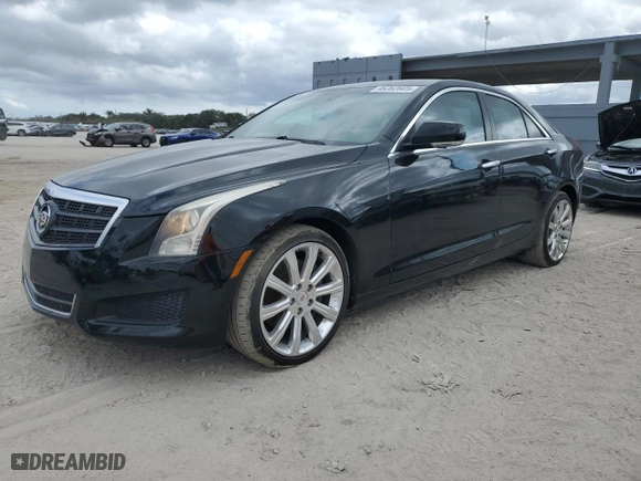 2014 Cadillac ATS Luxury AWD with VIN 1G6AH5RX6E0100754, listed as a Copart auction lot 46362605 with NaN miles and Salvage Title. Bid and sale history available at carsss.com. Image 1.