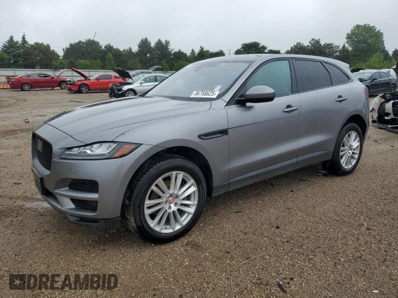 2020 Jaguar F-Pace 25t Prestige with VIN SADCK2FX5LA644555, listed as a Copart auction lot 56758625 with 117,726 mi miles and Clean title. Bid and sale history available at DreamBid. Image 1.