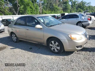 2007 Kia Spectra EX with VIN KNAFE121375478544, listed as a Copart auction lot 51572015 with 200,203 mi miles and Salvage Title. Bid and sale history available at carsss.com. Image 4.
