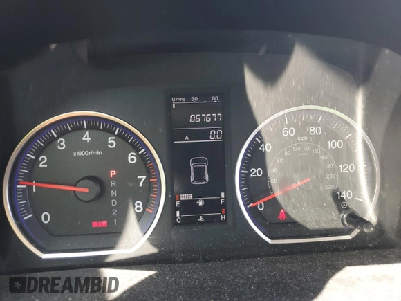 2008 Honda CR-V LX with VIN JHLRE38348C001609, listed as a Copart auction lot 53499685 with 67,677 mi miles and Salvage Title. Bid and sale history available at carsss.com. Image 9.