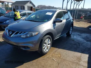 2013 Nissan Murano S with VIN JN8AZ1MW4DW306379, listed as a IAAI auction lot 41662640 with 102,863 mi miles. Bid and sale history available at carsss.com. Image 2.
