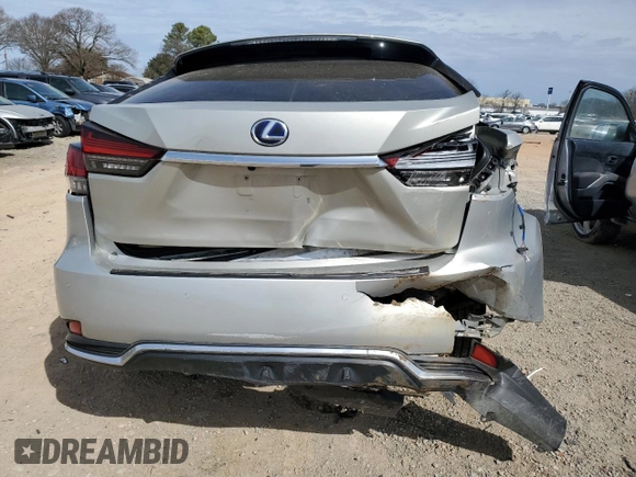 2021 Lexus RX with VIN 2T2JGMDA4MC071347, listed as a Copart auction lot 48151965 with 77,802 mi miles and Salvage Title. Bid and sale history available at carsss.com. Image 6.