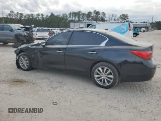 2014 Infiniti Q50 Sport with VIN JN1BV7ARXEM690245, listed as a Copart auction lot 47778955 with 143,477 mi miles and Salvage Title. Bid and sale history available at DreamBid. Image 2.
