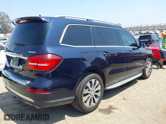 2017 Mercedes-Benz GLS 450 with VIN 4JGDF6EE7HA776876, listed as a IAAI auction lot 42355522 with 130,226 mi miles and . Bid and sale history available at DreamBid. Image 4.