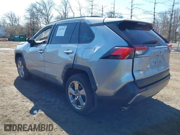 2020 Toyota RAV4 Hybrid Limited with VIN JTMD6RFV8LD005550, listed as a IAAI auction lot 41827821 with 26,073 mi miles. Bid and sale history available at carsss.com. Image 3.