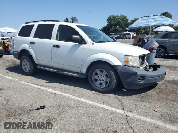 2007 Dodge Durango with VIN 1D8HB38N47F557095, listed as a Copart auction lot 61358085 with 200,832 mi miles and Salvage title. Bid and sale history available at DreamBid. Image 4.