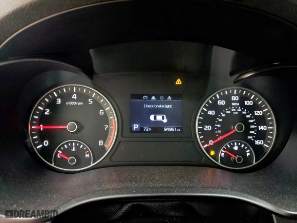 2019 Kia Optima S with VIN 5XXGT4L30KG347431, listed as a Copart auction lot 75830024 with 94,961 mi miles and Clean Title. Bid and sale history available at carsss.com. Image 9.