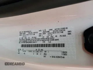 2024 Ford F-250 with VIN 1FTRF2BA2REC34311, listed as a Copart auction lot 80530174 with 1,209 mi miles and Salvage title. Bid and sale history available at DreamBid. Image 12.
