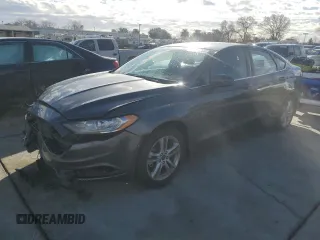 2018 Ford Fusion SE with VIN 3FA6P0HD8JR264801, listed as a Copart auction lot 44435165 with 54,635 mi miles and Salvage Title. Bid and sale history available at carsss.com. Image 1.