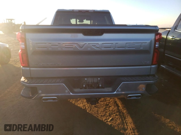 2024 Chevrolet Silverado 1500 LTZ with VIN 1GCUDGE8XRZ155256, listed as a Copart auction lot 79850884 with 33,328 mi miles and Salvage Title. Bid and sale history available at DreamBid. Image 6.