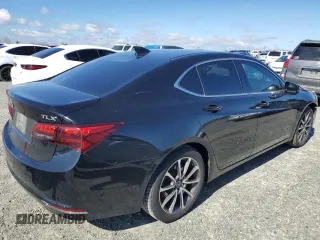 2015 Acura TLX V6 Tech with VIN 19UUB2F54FA013820, listed as a Copart auction lot 46991475 with 103,319 mi miles and Salvage Title. Bid and sale history available at carsss.com. Image 3.