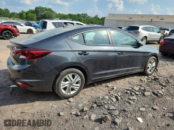 2020 Hyundai Elantra SEL with VIN 5NPD84LF2LH624228, listed as a Copart auction lot 62429545 with 72,141 mi miles and Clean title. Bid and sale history available at DreamBid. Image 3.