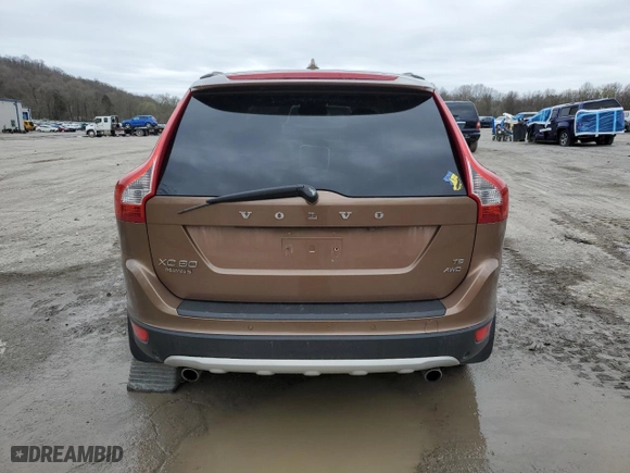 2010 Volvo XC60 3.0T with VIN YV4992DZ1A2021007, listed as a Copart auction lot 52097875 with 0 mi miles and Salvage Title. Bid and sale history available at carsss.com. Image 6.