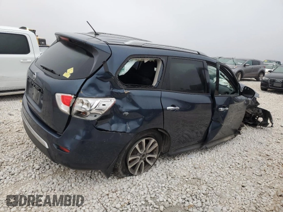 2015 Nissan Pathfinder SV with VIN 5N1AR2MN0FC693392, listed as a Copart auction lot 44003025 with 0 mi miles and Salvage Title. Bid and sale history available at carsss.com. Image 3.