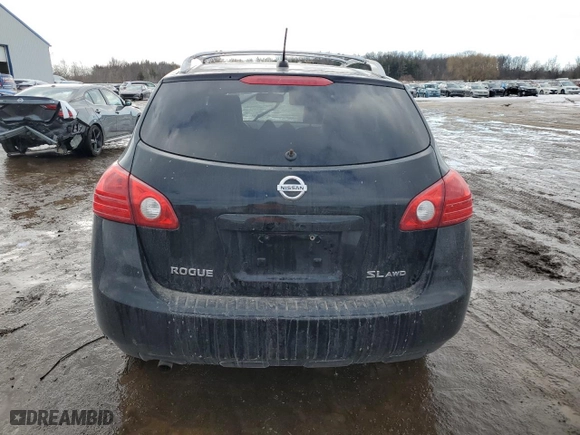 2009 Nissan Rogue SL with VIN JN8AS58V19W445728, listed as a Copart auction lot 42926025 with 0 mi miles and Salvage Title. Bid and sale history available at carsss.com. Image 6.