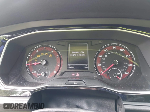 2020 Volkswagen Jetta S with VIN 3VWCB7BU0LM076901, listed as a IAAI auction lot 42589513 with 43,446 mi miles and . Bid and sale history available at DreamBid. Image 7.
