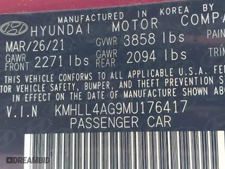2021 Hyundai Elantra SE with VIN KMHLL4AG9MU176417, listed as a IAAI auction lot 40780073 with 63,347 mi miles. Bid and sale history available at carsss.com. Image 9.