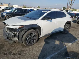 2024 Toyota bZ4X XLE with VIN JTMABACA6RA065029, listed as a Copart auction lot 43008655 with 15,489 mi miles and Salvage Title. Bid and sale history available at DreamBid. Image 1.