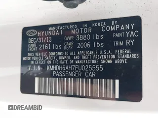 2014 Hyundai Elantra z VIN KMHDH6AH7EU025555, wystawiony jako IAAI lot #42080211 z przebiegiem 95 333 mil mil oraz . Historia ofert i sprzedaży dostępna na DreamBid. Obrazek 9.