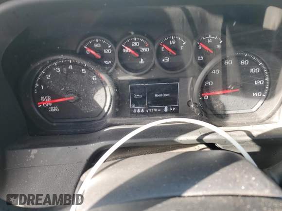2024 Chevrolet Silverado 1500 with VIN 3GCPDAEK1RG258345, listed as a Copart auction lot 47882665 with 17,770 mi miles and Salvage Title. Bid and sale history available at DreamBid. Image 9.