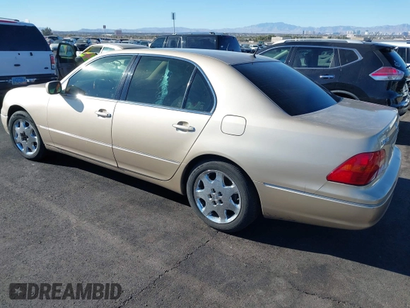 2001 Lexus LS 430 with VIN JTHBN30F110040314, listed as a IAAI auction lot 41292034 with Not Provided miles. Bid and sale history available at carsss.com. Image 3.