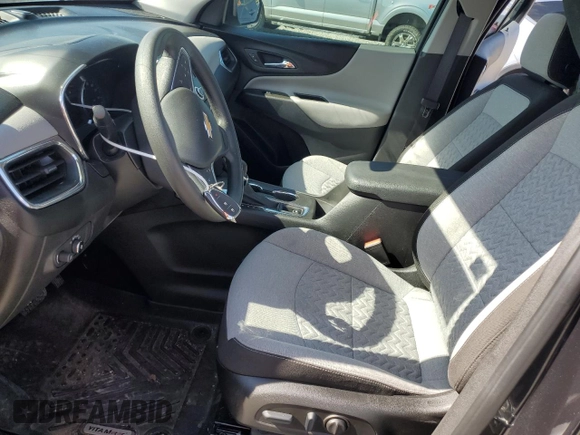 2022 Chevrolet Equinox LS with VIN 3GNAXHEV2NS247532, listed as a Copart auction lot 55080275 with 35,250 mi miles and Salvage title. Bid and sale history available at DreamBid. Image 7.