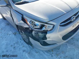 2016 Hyundai Accent SE with VIN KMHCT4AE5GU946079, listed as a IAAI auction lot 41635269 with 120,819 mi miles. Bid and sale history available at carsss.com. Image 12.
