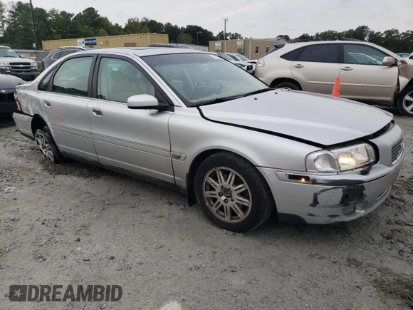 2005 Volvo S80 with VIN YV1TS592351410022, listed as a Copart auction lot 71166454 with 168,140 mi miles and Salvage Title. Bid and sale history available at carsss.com. Image 4.