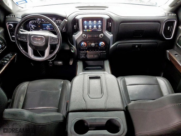 2019 GMC Sierra 1500 SLT with VIN 3GTU9DED1KG196023, listed as a Copart auction lot 45236725 with 120,789 mi miles and Salvage Title. Bid and sale history available at carsss.com. Image 8.