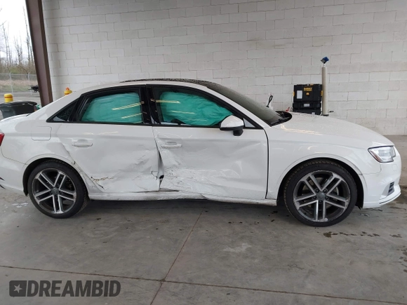 2018 Audi A3 Sedan Premium with VIN WAUB8GFF7J1020129, listed as a IAAI auction lot 41933899 with 69,654 mi miles. Bid and sale history available at carsss.com. Image 13.