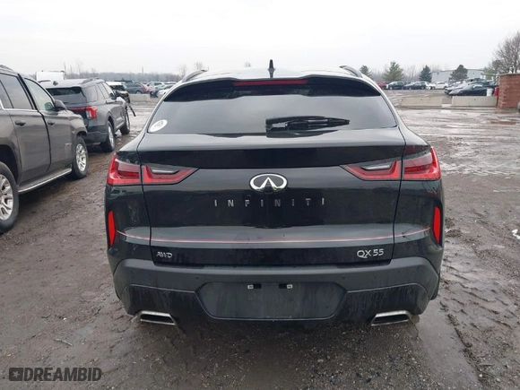 2023 Infiniti QX55 ESSENTIAL with VIN 3PCAJ5KR7PF100554, listed as a IAAI auction lot 41498341 with 28,624 mi miles. Bid and sale history available at carsss.com. Image 16.