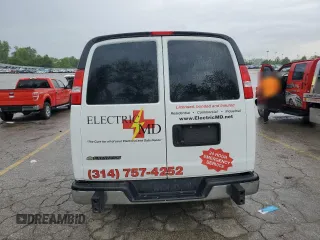 2022 Chevrolet Express Cargo with VIN 1GCWGAFP1N1177920, listed as a Copart auction lot 55304995 with 42,656 mi miles and Salvage title. Bid and sale history available at DreamBid. Image 6.