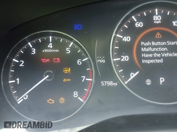 2025 Mazda 3 S Select Sport with VIN 3MZBPABM8SM460739, listed as a IAAI auction lot 41942337 with 5,798 mi miles and . Bid and sale history available at DreamBid. Image 7.