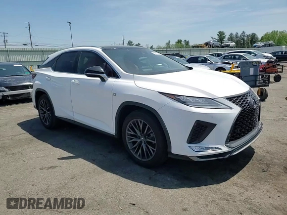 2020 Lexus RX 350 F Sport Performance with VIN 2T2YZMDA5LC257258, listed as a Copart auction lot 56735485 with 76,576 mi miles and Salvage title. Bid and sale history available at DreamBid. Image 14.