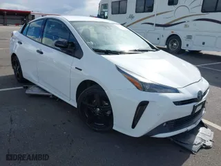 2022 Toyota Prius L Eco with VIN JTDKAMFU5N3174854, listed as a IAAI auction lot 41816230 with 93,444 mi miles. Bid and sale history available at carsss.com. Image 1.