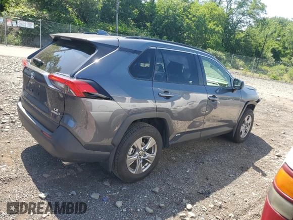 2023 Toyota RAV4 Hybrid LE with VIN JTMLWRFV5PD170957, listed as a Copart auction lot 62068505 with 7,880 mi miles and Salvage title. Bid and sale history available at DreamBid. Image 3.