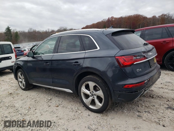 2021 Audi Q5 Prestige with VIN WA1CAAFY5M2077240, listed as a Copart auction lot 77974424 with 53,153 mi miles and Salvage Title. Bid and sale history available at carsss.com. Image 2.