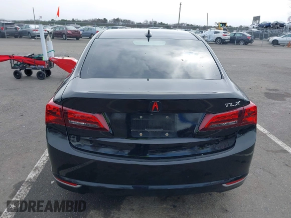 2015 Acura TLX with VIN 19UUB1F3XFA023244, listed as a IAAI auction lot 41890754 with 92,090 mi miles. Bid and sale history available at carsss.com. Image 16.