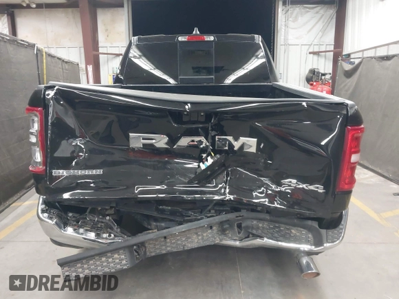 2025 Ram 1500 Big Horn with VIN 1C6SRFFPXSN551670, listed as a IAAI auction lot 42105142 with 10,855 mi miles and . Bid and sale history available at DreamBid. Image 16.