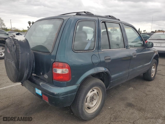 2001 Kia Sportage with VIN KNDJB723615696057, listed as a Copart auction lot 53584345 with 107,965 mi miles and Clean Title. Bid and sale history available at carsss.com. Image 3.