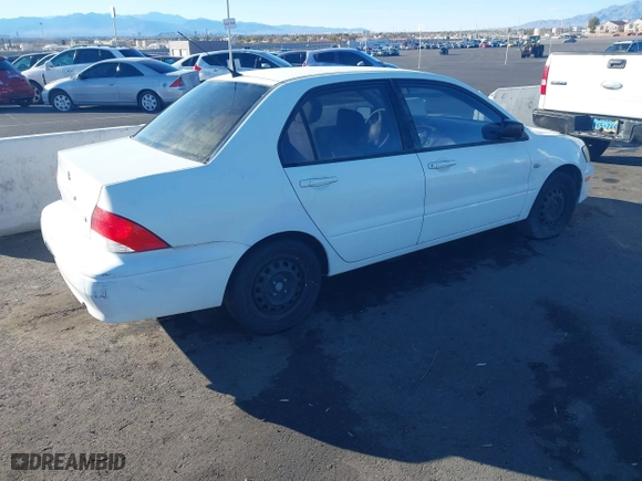 2003 Mitsubishi Lancer ES with VIN JA3AJ26E43U098235, listed as a IAAI auction lot 41646788 with 133,305 mi miles. Bid and sale history available at carsss.com. Image 4.